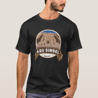 Abu Simbel Egypt Badge T-Shirt