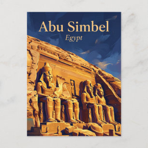 Abu Simbel Temples Egypt Postcard