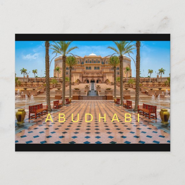 Abudhabi - Palace Postcard (Front)