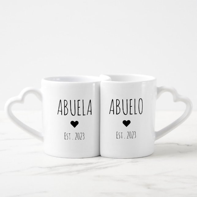 Abuela Abuelo Est . 2023 Mug Set (Front Nesting)