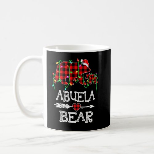 Abuela Bear Pajama Red Buffalo Xmas Funny Family C Coffee Mug