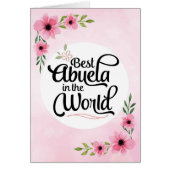 Abuela Birthday - Best Abuela in the World (Front)