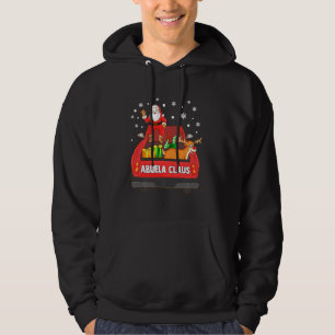 Abuela Claus Red Truck Santa Reindeer Elf Christm Hoodie