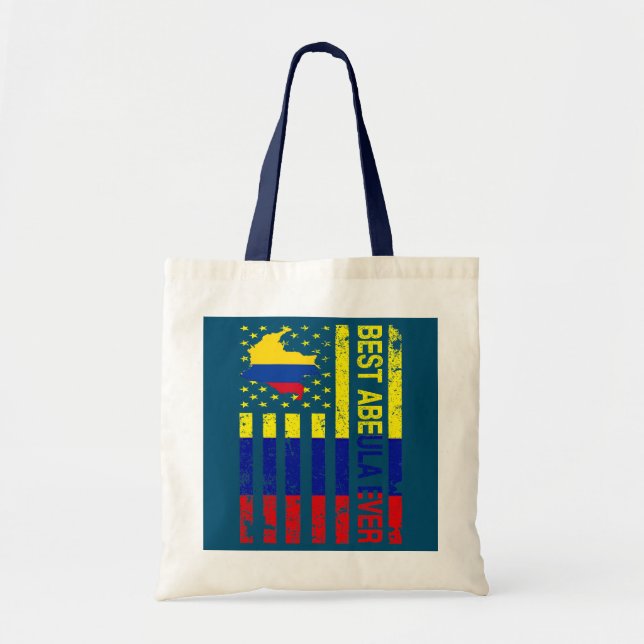 Abuela Colombian Grandma Colombia USA American Tote Bag (Front)