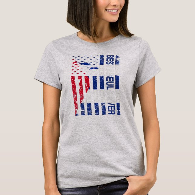 Abuela Cuban Grandma Cuba USA American Mother's T-Shirt (Front)