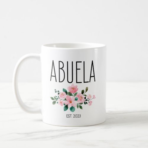 Abuela Est 2023 Abuelos Announcement Spanish Coffee Mug