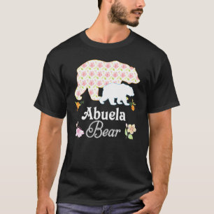 Abuela Floral Flower Bear Cute Family Mommy Grandm T-Shirt