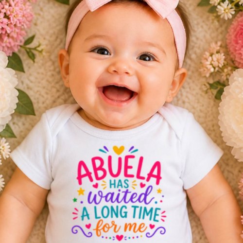 Abuela Has Waited Colorful Baby Bodysuit