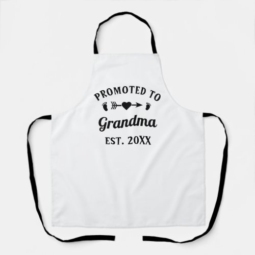 Abuela Nonna Nanna Grandmother Promoted To Grandma Apron