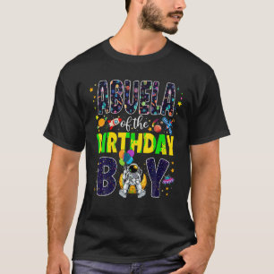 Abuela of the Birthday Boy Grandma 2nd Outer Space T-Shirt