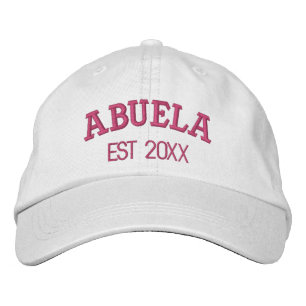 Abuela Personalized Grandma Gift Custom Text Embroidered Baseball Cap