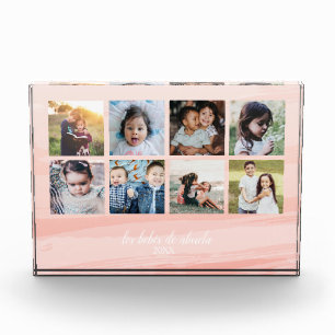 Abuela Pink Ombré Photo Block