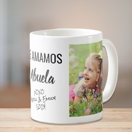 Abuela Te Amamos Personalized Photo Coffee Mug