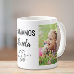 Abuela Te Amamos Personalized Photo Coffee Mug<br><div class="desc">Celebrate a beloved abuela with this custom photo design mug. You can add two photos of a grandchild or grandchildren, personalize the expression to "Te Amo" or "Te Amamos, " and personalize how she is addressed ("Abuela, " "Abuelita, " "Tita, " etc). You can also add the grandchild's or grandchildren's...</div>