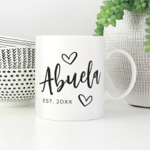 Abuela Year Established Grandma Coffee Mug