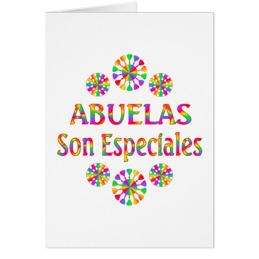 Abuelas Son Especiales Cards (Front)