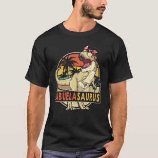 Abuelasaurus Retro T Rex Dinosaur Abuela Family Ma T-Shirt