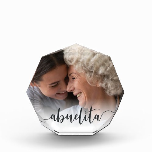 Abuelita Grandma Script Overlay Photo Block