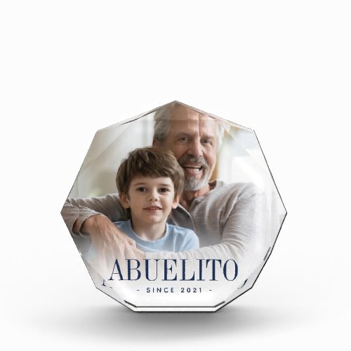 Abuelito Grandpa Year Established Photo Block