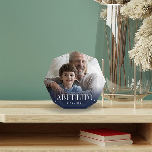 Abuelito Grandpa Year Established Photo Block