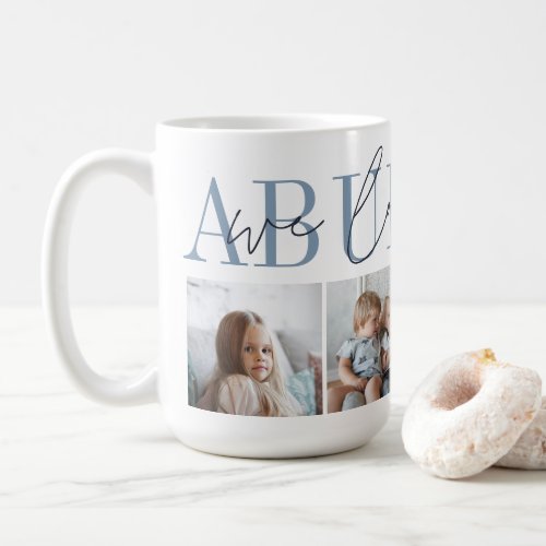 Abuelito We Love You 4 Photo Collage Coffee Mug