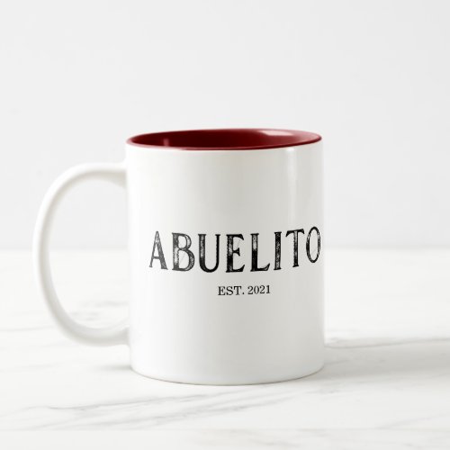 Abuelito Year Established Two_Tone Coffee Mug