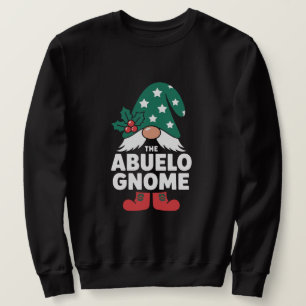Abuelo Christmas Holly Gnome Gift Sweatshirt