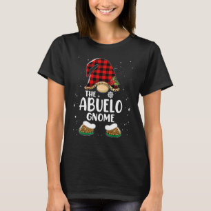 Abuelo Gnome Buffalo Plaid Matching Family Christm T-Shirt