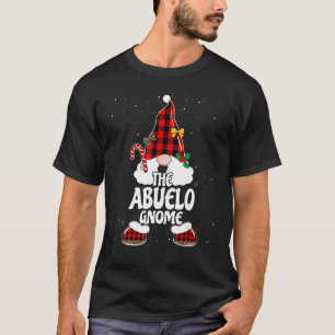 Abuelo Gnome Buffalo Plaid Matching Family Christm T-Shirt