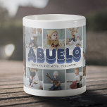 Abuelo Man Myth Legend Photo Collage Coffee Mug<br><div class="desc">Cute grandfather photo mug featuring 8 family pictures for you to replace with your own,  the title "ABUELO",  and a personalized saying that reads "the man,  the myth,  the legend".</div>