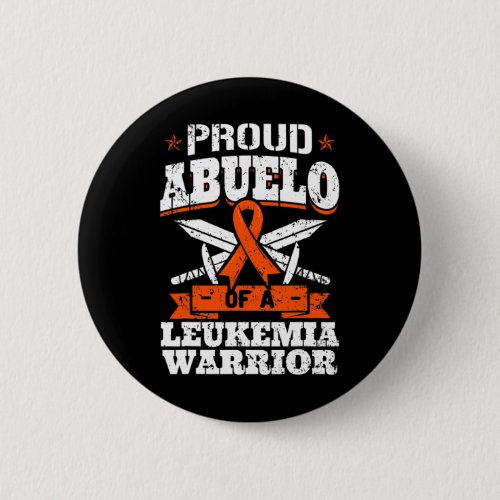 Abuelo Of A Leukemia Warrior Grandma Awareness Rib Button