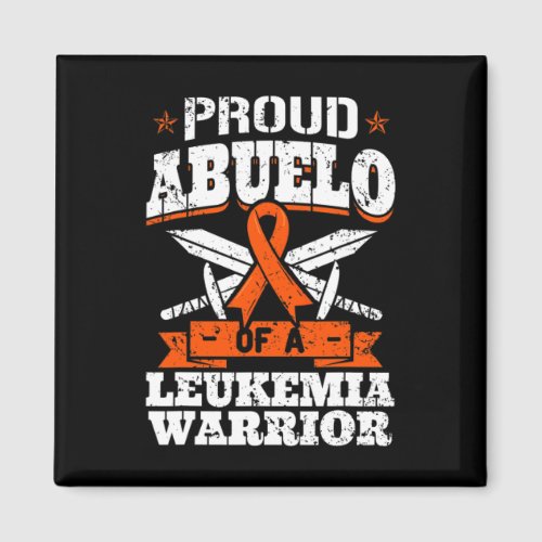 Abuelo Of A Leukemia Warrior Grandma Awareness Rib Magnet