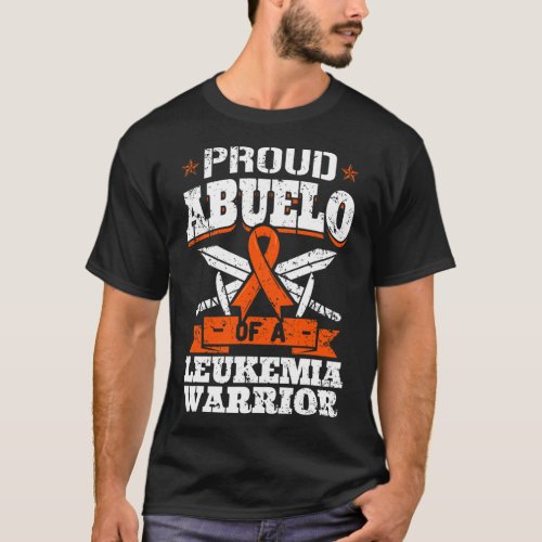 Abuelo Of A Leukemia Warrior Grandma Awareness Rib T_Shirt