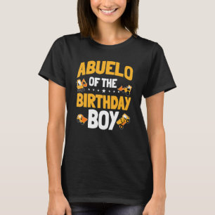 Abuelo Of The Birthday Boy Construction Worker Bda T-Shirt