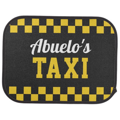 Abuelos Taxi  Funny Grandfather Car Floor Mat