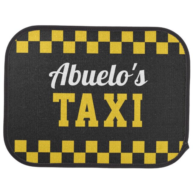 Abuelo's Taxi | Funny Grandfather Car Floor Mat (Rear)