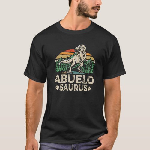 Abuelosaurus Dinosaur Grandpa Abuelo Saurus Father T_Shirt