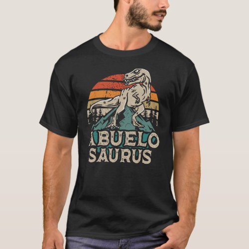 Abuelosaurus Dinosaur Grandpa Abuelo Saurus T_Shirt