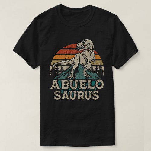Abuelosaurus Dinosaur Grandpa Saurus Fathers Day T_Shirt