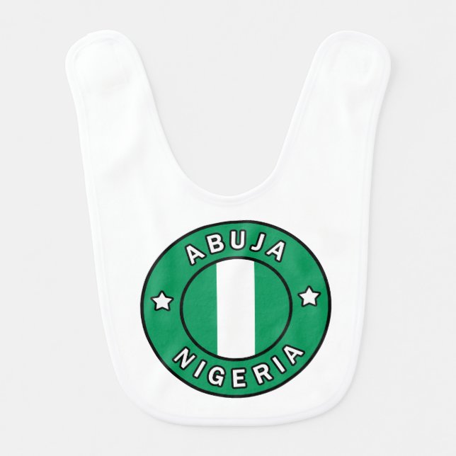 Abuja Nigeria Baby Bib (Front)