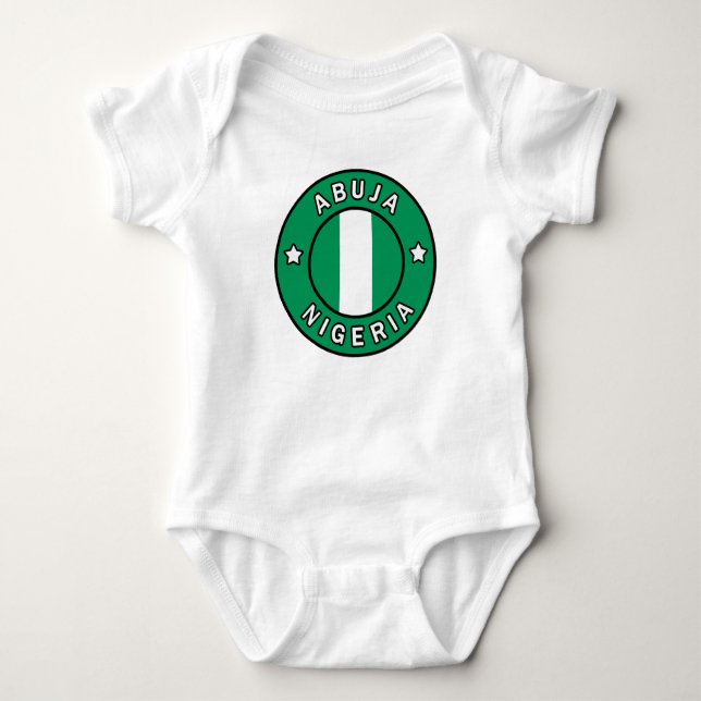 Abuja Nigeria Baby Bodysuit (Front)