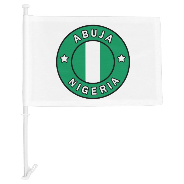 Abuja Nigeria Car Flag (Front)
