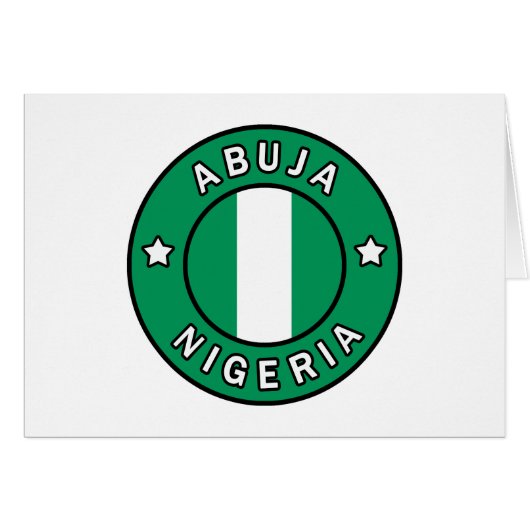 Abuja Nigeria Cards (Front Horizontal)