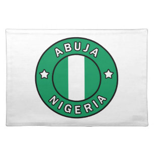 Abuja Nigeria Cloth Placemat