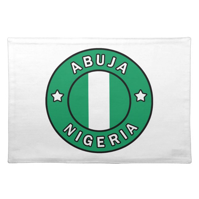 Abuja Nigeria Cloth Placemat (Front)
