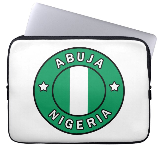 Abuja Nigeria Laptop Sleeve (Front)