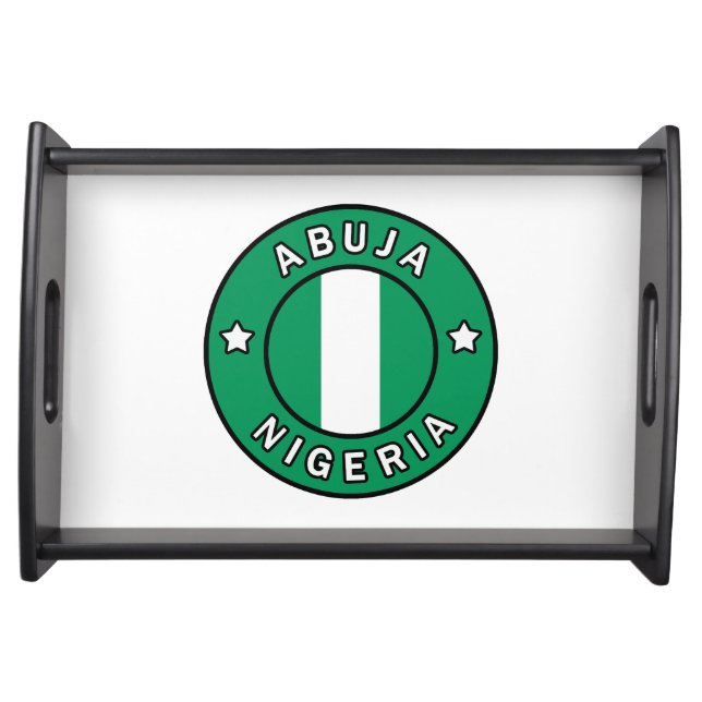 Abuja Nigeria Serving Tray (Front)