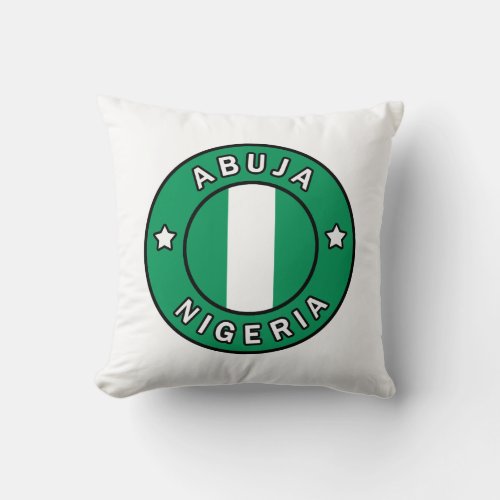 Abuja Nigeria Throw Pillow