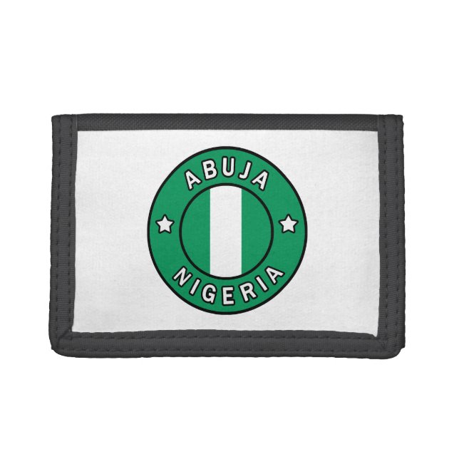 Abuja Nigeria Trifold Wallet (Front)