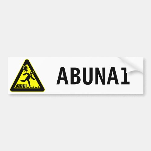 Abunai Bumper Sticker